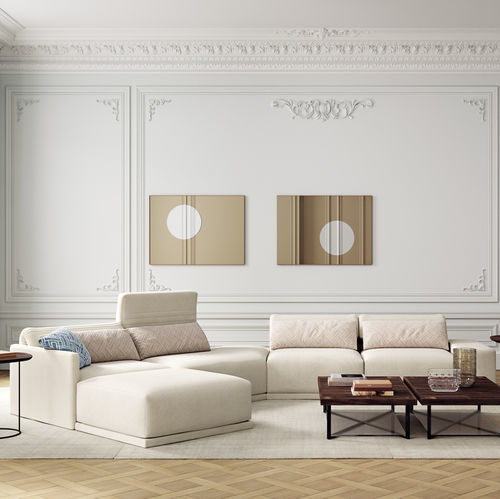 Divano modulare - GRAND  - Ligne Roset - d'angolo / contemporaneo / in tessuto