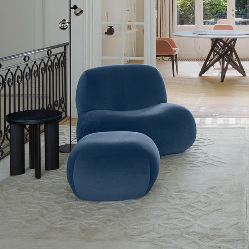 Chauffeuse design - PUKKA - Ligne Roset - in tessuto / con poggiapiedi / con rivestimento rimovibile