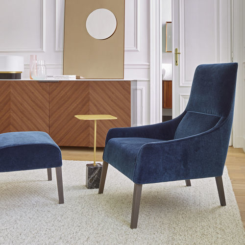 Poltrona contemporanea - LONG ISLAND - Ligne Roset - in tessuto / in schiuma di poliuretano / in metallo