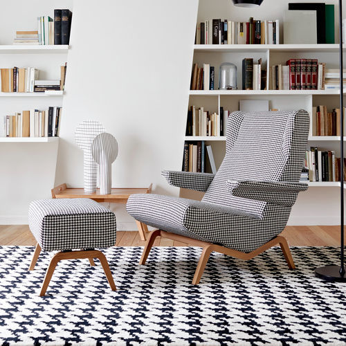 Poltrona design - ARCHI - Ligne Roset - in schiuma di poliuretano / in tessuto / in ABS