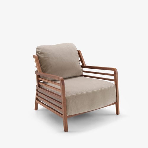 Poltrona contemporanea - FLAX - Ligne Roset - in pelle / in schiuma di poliuretano / in tessuto