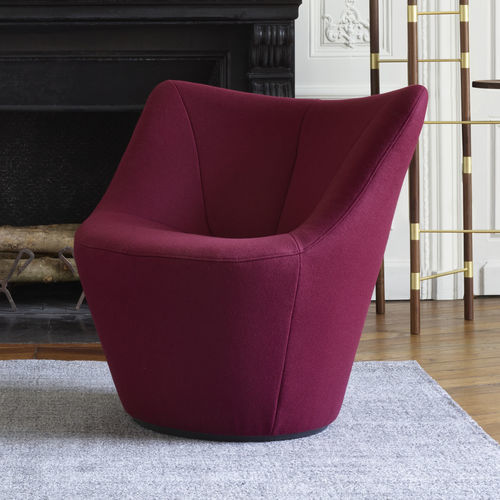 Poltrona design - ANDA - Ligne Roset - in pelle / in tessuto / in poliestere