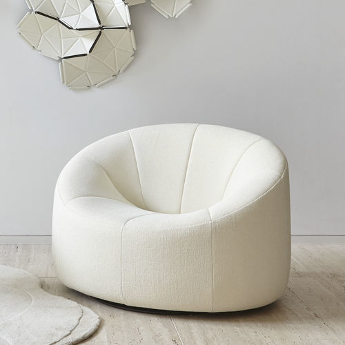Poltrona design - PUMPKIN - Ligne Roset - in pelle / in schiuma di poliuretano / in tessuto