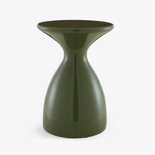 Sgabello design - BOTTLE - Ligne Roset - in fibra di vetro / con supporto in legno massiccio / con base centrale