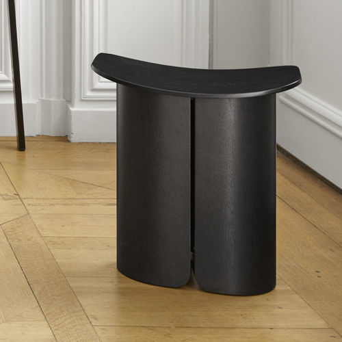 Sgabello design - SAN - Ligne Roset - in rovere / in noce / con supporto in quercia