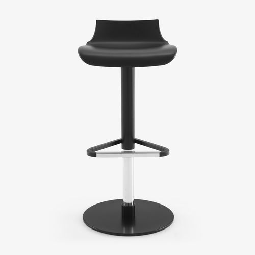 Sgabello da bar contemporaneo - PETROS - Ligne Roset - in poliuretano / con supporto in metallo / con base centrale