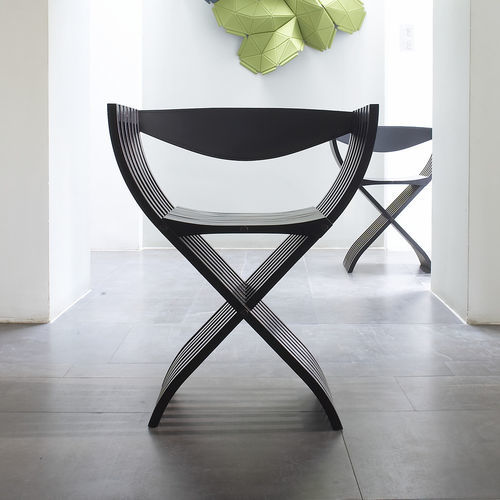 Sedia design - CURULE - Ligne Roset - da interno / in noce / in faggio