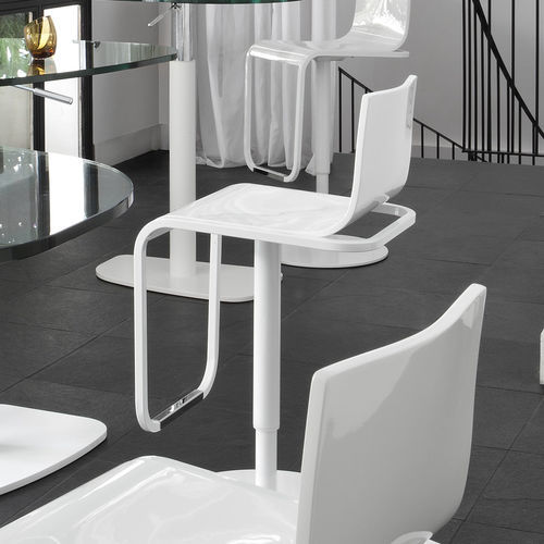 Sedia alta contemporanea - JOLIE - Ligne Roset - da interno / in acciaio laccato / con supporto in acciaio laccato
