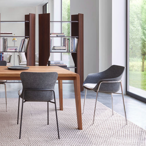 Sedia contemporanea - ETTORIANO - Ligne Roset - da interno / in tessuto / in feltro