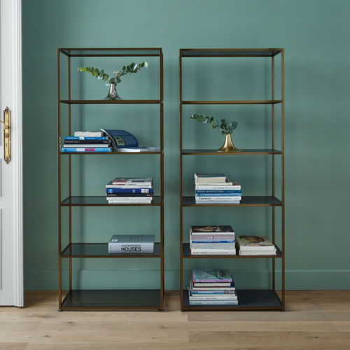Libreria alta - DITA - Ligne Roset - contemporanea / in alluminio / in legno laccato