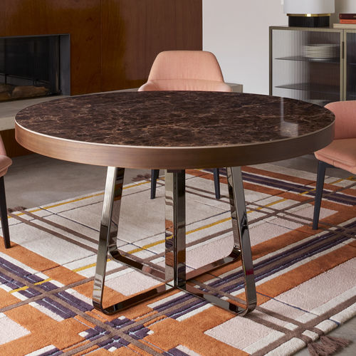 Tavolo da pranzo contemporaneo - AVA - Ligne Roset - in MDF / in legno laccato / in ceramica