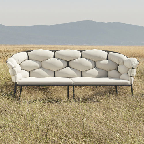 Divano design originale - SERPENTINE - Ligne Roset - per terrazza / da giardino / in tessuto
