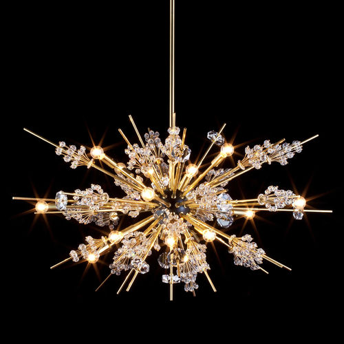 Lampadario contemporaneo - MET AUDITORIUM 6660-L-16 - J. & L. LOBMEYR - in cristallo / in ottone / a incandescenza