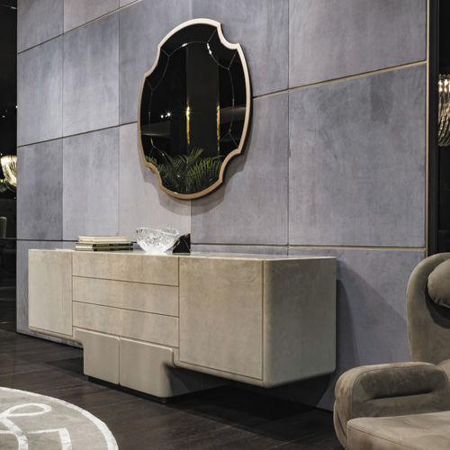 Credenza contemporanea - DO  - LONGHI S.p.a. - in noce / in MDF / in ebano