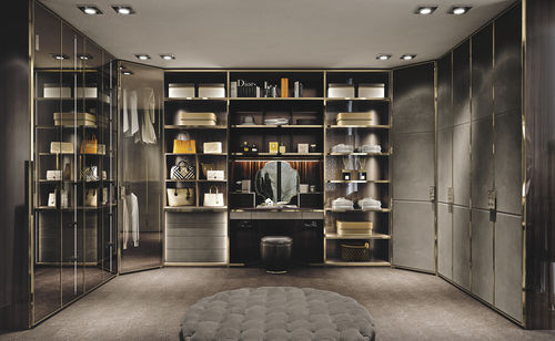 Cabina armadio modulare - ATELIER  - LONGHI S.p.a. - contemporanea / in MDF / in vetro