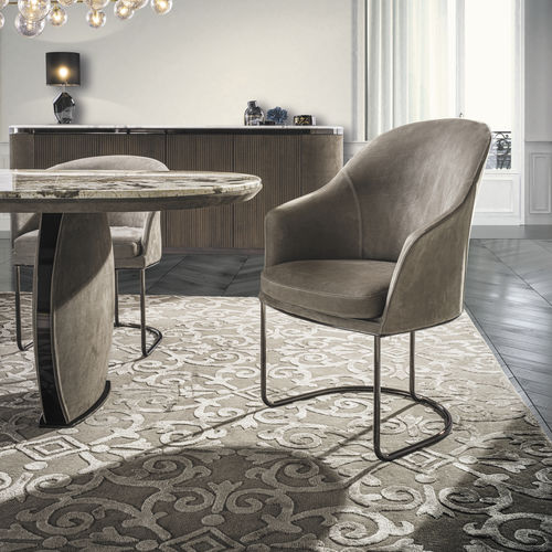 Sedia contemporanea - LILY  - LONGHI S.p.a. - da interno / in tessuto / con supporto in metallo