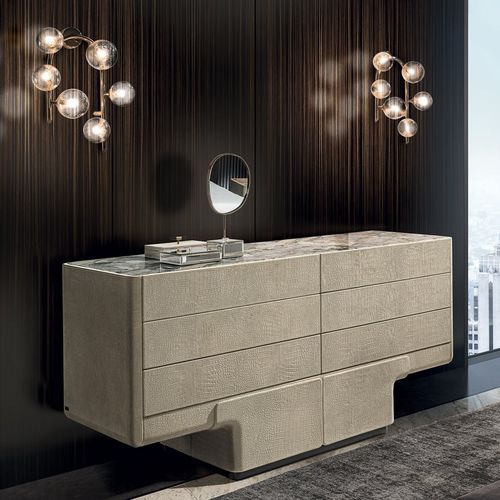 Applique contemporanea - RIALTO - LONGHI S.p.a. - da interno / in metallo / in vetro soffiato