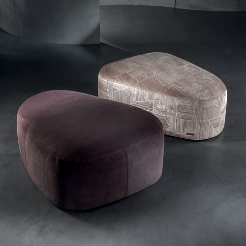 Pouf contemporaneo - NIP - LONGHI S.p.a. - in tessuto / in pelle / altre forme