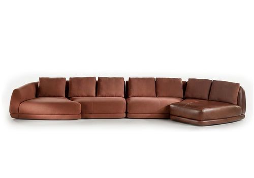 Divano contemporaneo - Blake - LONGHI S.p.a. - in schiuma di poliuretano / in piume / in PVC