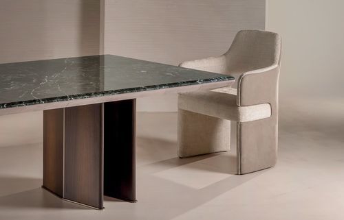 Poltrona contemporanea - Draco - LONGHI S.p.a. - in legno / in acciaio / in schiuma di poliuretano