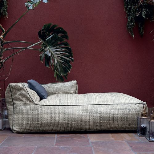 Lettino prendisole moderno - DORMEUSE SOFT - LONGHI S.p.a. - in tessuto / in tessuto resistente all'acqua / rivestito con vernice poliuretanica