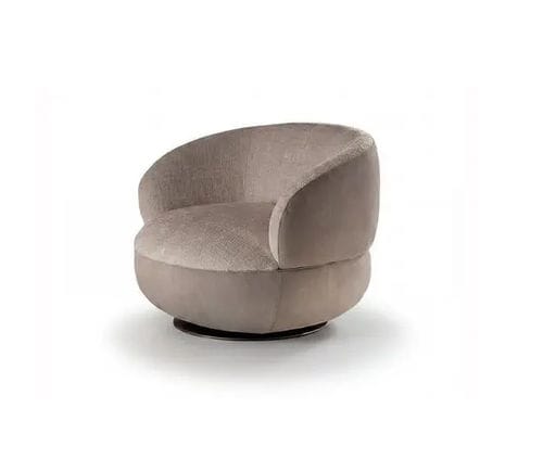 Poltrona contemporanea - SOLITAIRE - LONGHI S.p.a. - in tessuto / in poliuretano / in legno
