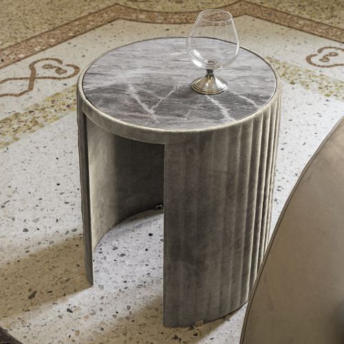 Tavolo d'appoggio contemporaneo - SUN  - LONGHI S.p.a. - in noce / in ebano / in vetro