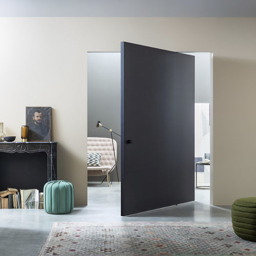 Porta da interno - COMPASS 55 - Lualdi - in legno / in alluminio / battente