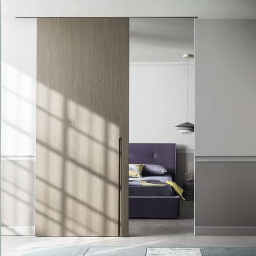 Porta da interno - SLIDING 50 - Lualdi - in legno / scorrevole / contemporanea
