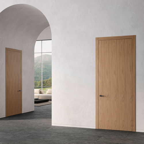 Porta da interno - Filo 55s/t - Lualdi - in legno / battente / contemporanea