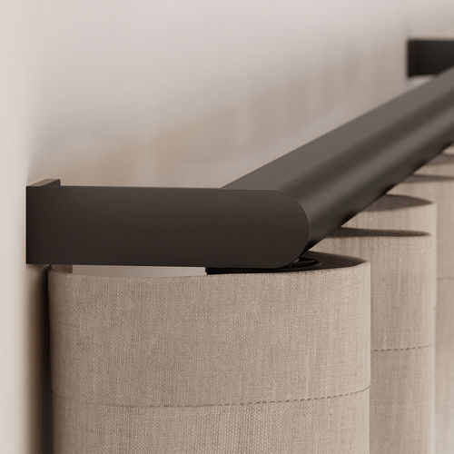 Binario per tende elettrico - PALLADIOM DRAPERY - LUTRON ELECTRONICS - a motore / con fissaggio murale / per tende arricciate