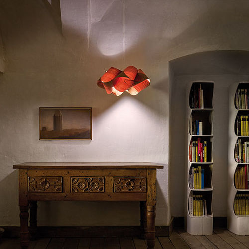 Lampada a sospensione - SWIRL - Lzf-Lamps - in legno / design originale / con cavo
