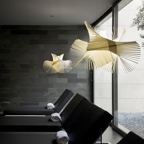 Lampada a sospensione - MINIMIKADO - Lzf-Lamps - in legno / design originale / con cavo