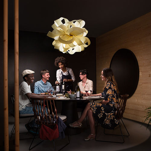 Lampada a sospensione - AGATHA BALL - Lzf-Lamps - in legno / design originale / con cavo