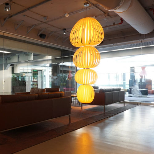 Lampada a sospensione - TOTEM - Lzf-Lamps - in legno / design originale / con cavo
