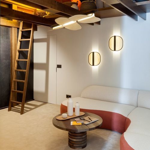 Applique contemporanea - OMMA - Lzf-Lamps - da interno / in metallo / in faggio