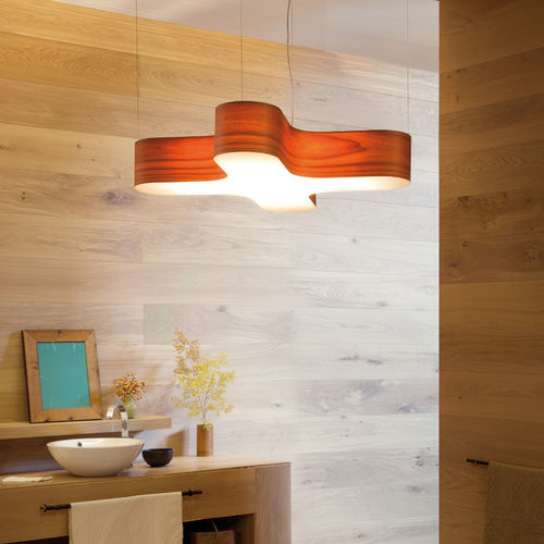 Lampada a sospensione - X-CLUB - Lzf-Lamps - in legno / contemporanea / senza fili