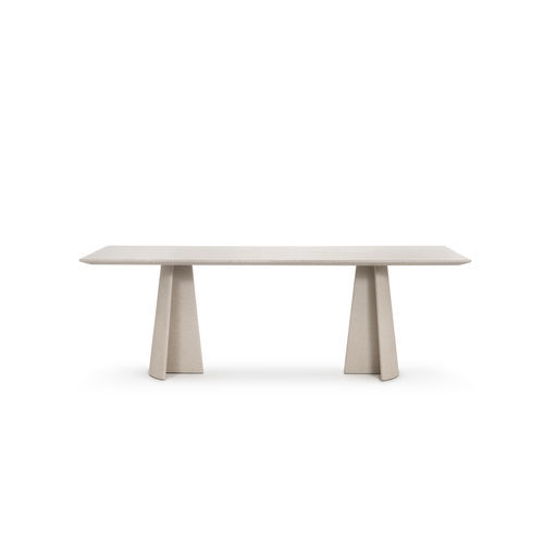 Tavolo da pranzo moderno - ANCORA - MAGIS - in calcestruzzo / impiallacciato in legno / in MDF