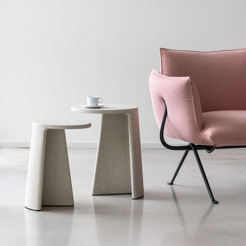 Tavolino basso contemporaneo - ANCORA - MAGIS - in MDF / in rovere / in vetro temprato