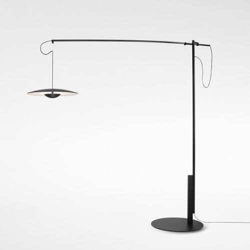 Lampada da terra - GINGER - Marset Iluminacion - in rovere / in fibra di carbonio / contemporanea