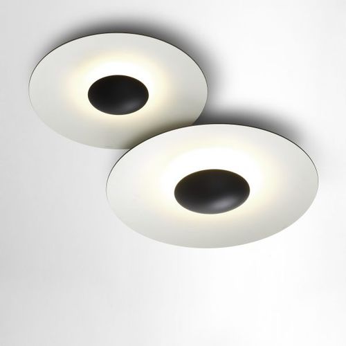 Plafoniera contemporanea - GINGER - Marset Iluminacion - rotonda / in metallo / in rovere