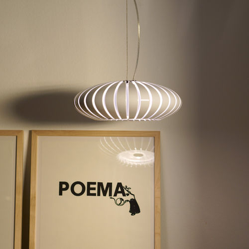 Lampada a sospensione - MARANGA - Marset Iluminacion - in metallo cromato / in policarbonato / contemporanea