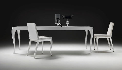 Tavolo da pranzo contemporaneo - RESOLE - Meritalia - in legno laccato / rettangolare / quadrato