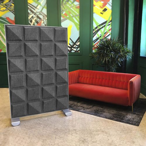 Separatore di spazi in PET - Shift Walls - MIO - in plastica riciclata / contract / da interno