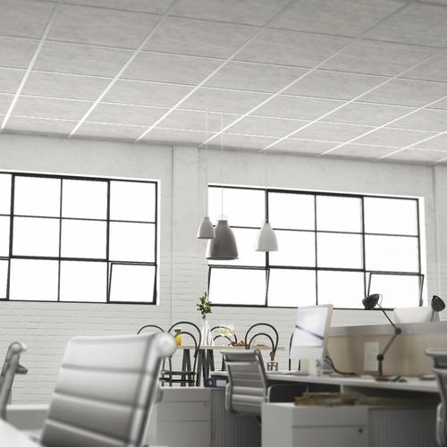 Controsoffitto in PET - Edge FeltForms - MIO - in plastica riciclata / a quadrotte / per ufficio