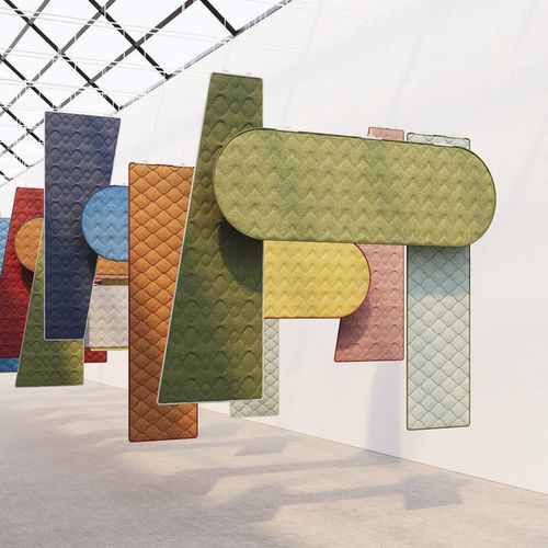 Baffle acustico in PET - QuiltForms 18"  - MIO - in plastica riciclata / sospeso / a soffitto