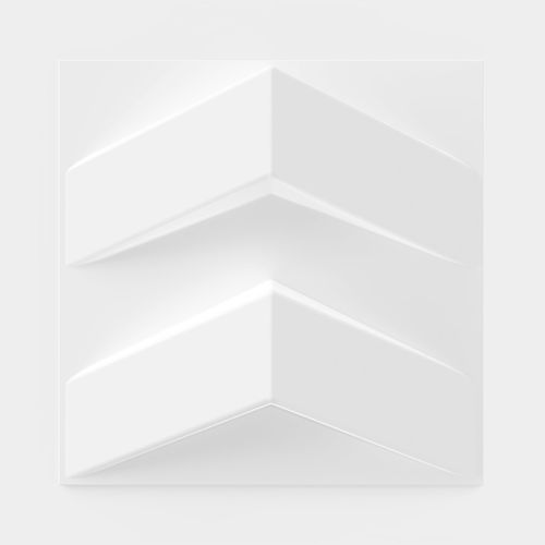 Pannello acustico per muro - Chevron - MIO - in PET / in plastica riciclata / quadrato
