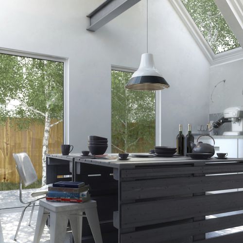 Lampada a sospensione - L-XL - MIO - in alluminio / contemporanea / con cavo