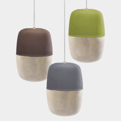 Lampada a sospensione - Capsule Light - MIO - in lana / contemporanea / con cavo