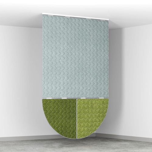 Separatore di spazi in PET - QuiltForms 27" Quarter Circle - MIO - in plastica riciclata / contract / da interno